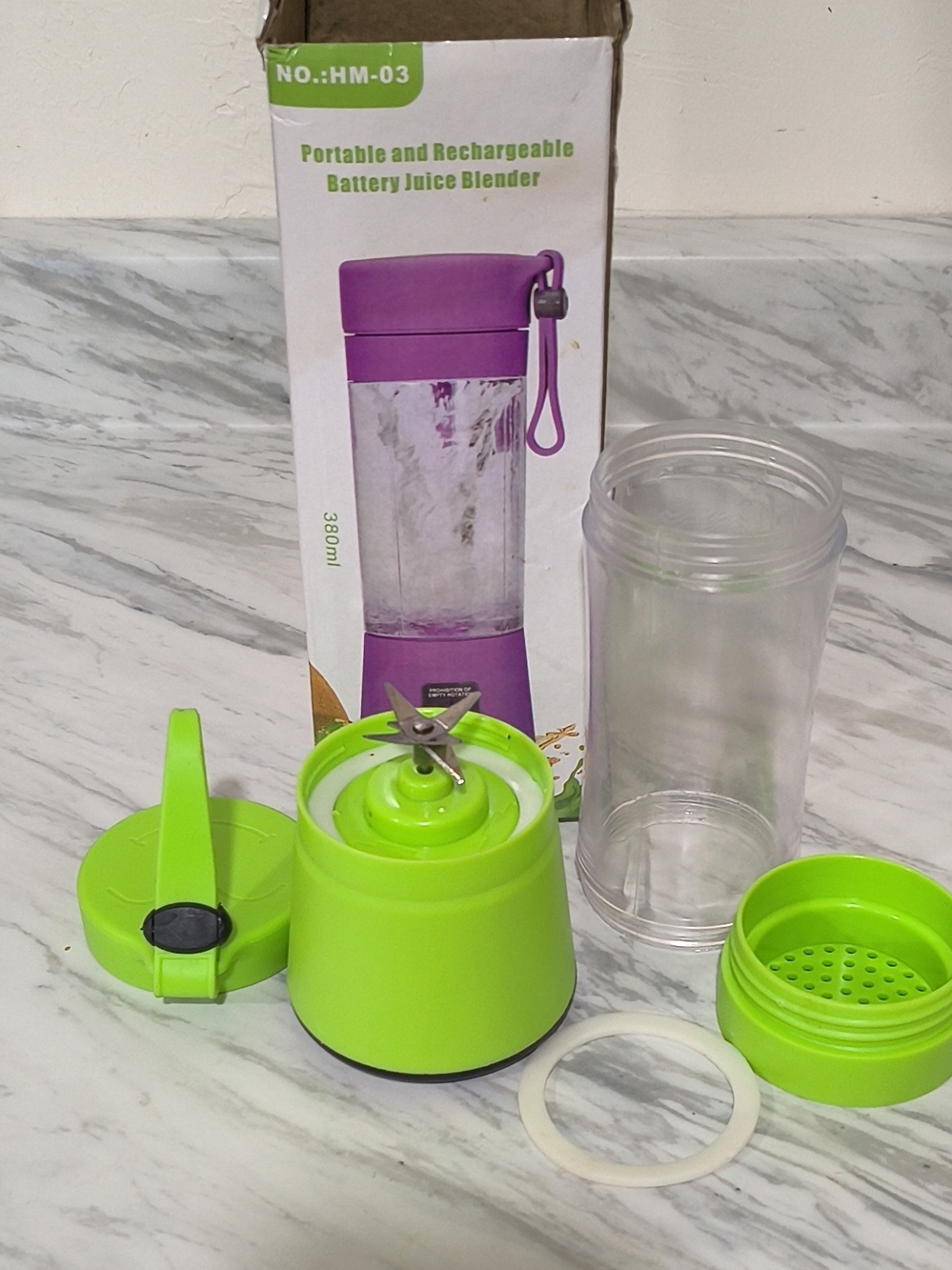 Portable Rechargeable Juice Blender - Lime Green